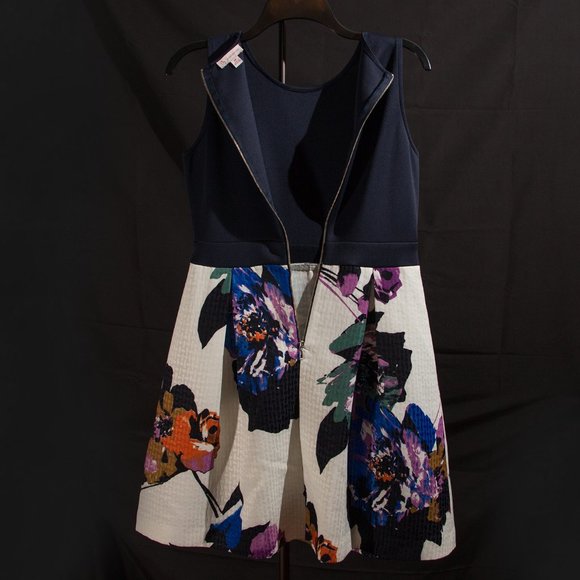 CB Established 1962 Navy Blue Floral Dress - Picture 2 of 5